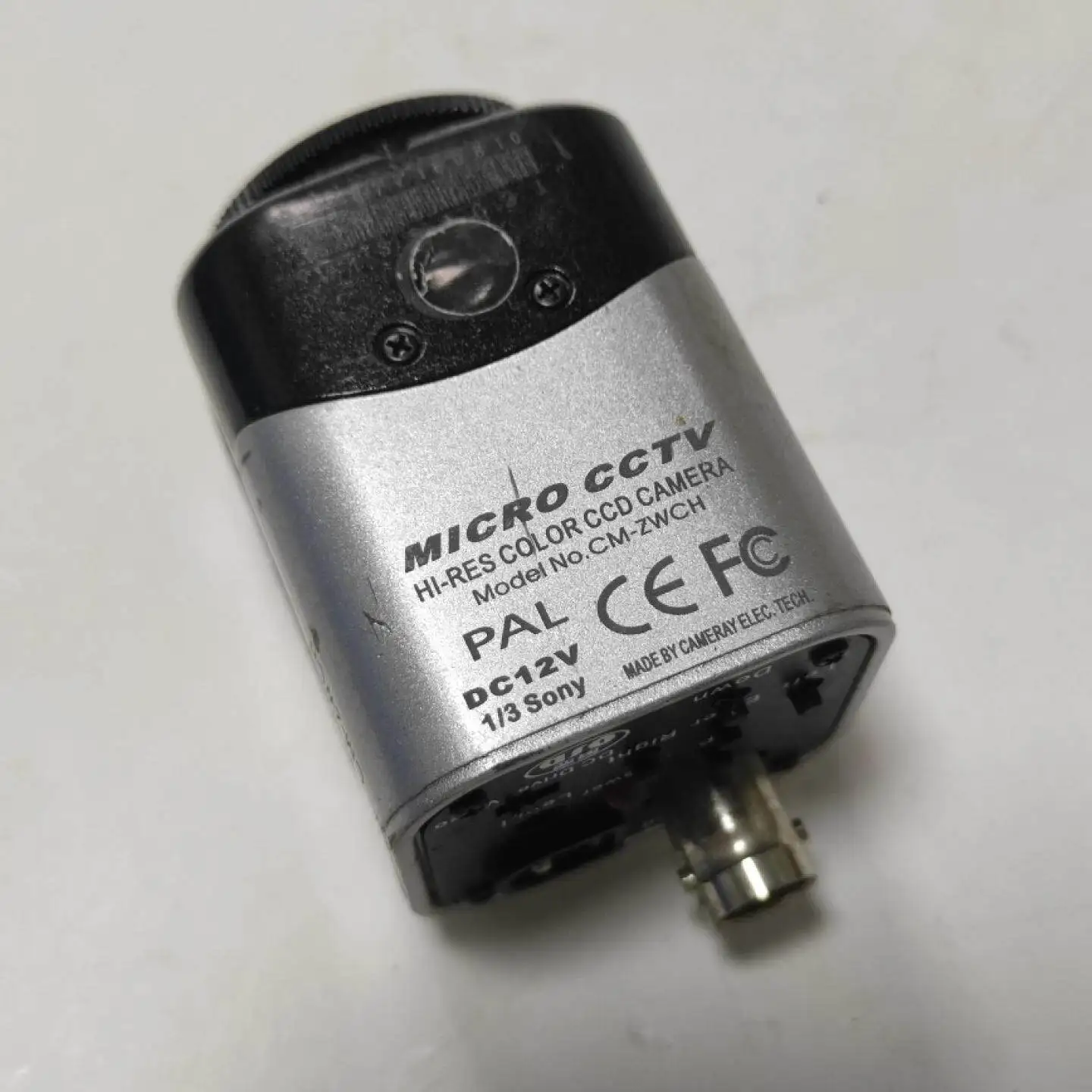 MICRO CCTV High Definition Color CCD Camera CM-ZWCH PAL DC12V 1/3 Real Shot