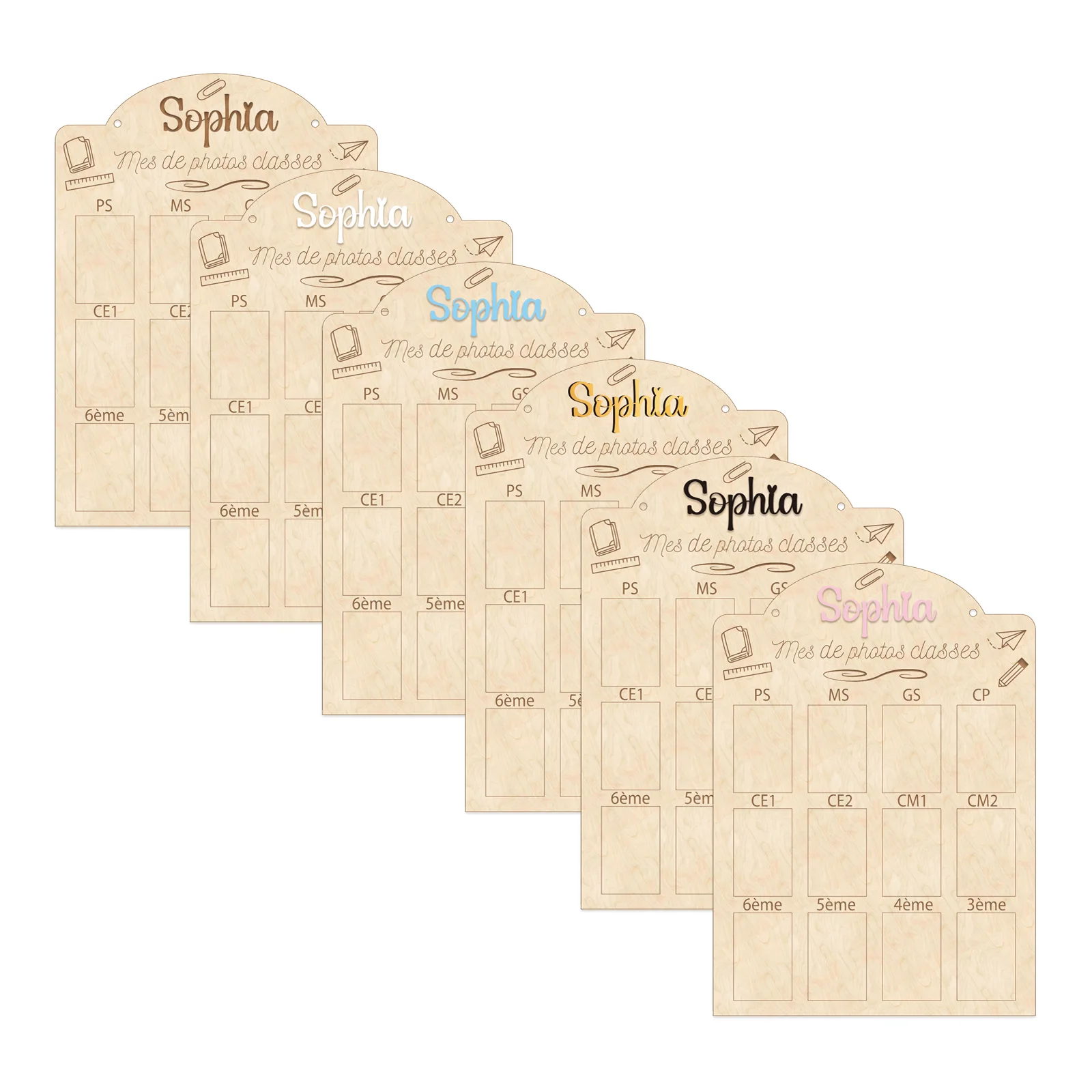 Personalized French School Photo Board - 