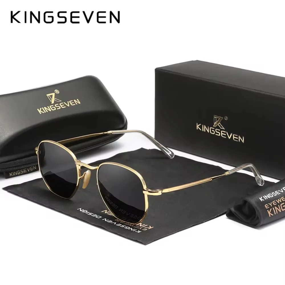 KINGSEVEN Polarized Polygon Sunglasses UV400 Eye Protect Elegance Women‘s Glasses Anti-reflection Fashion Men Outdoor Eyewear