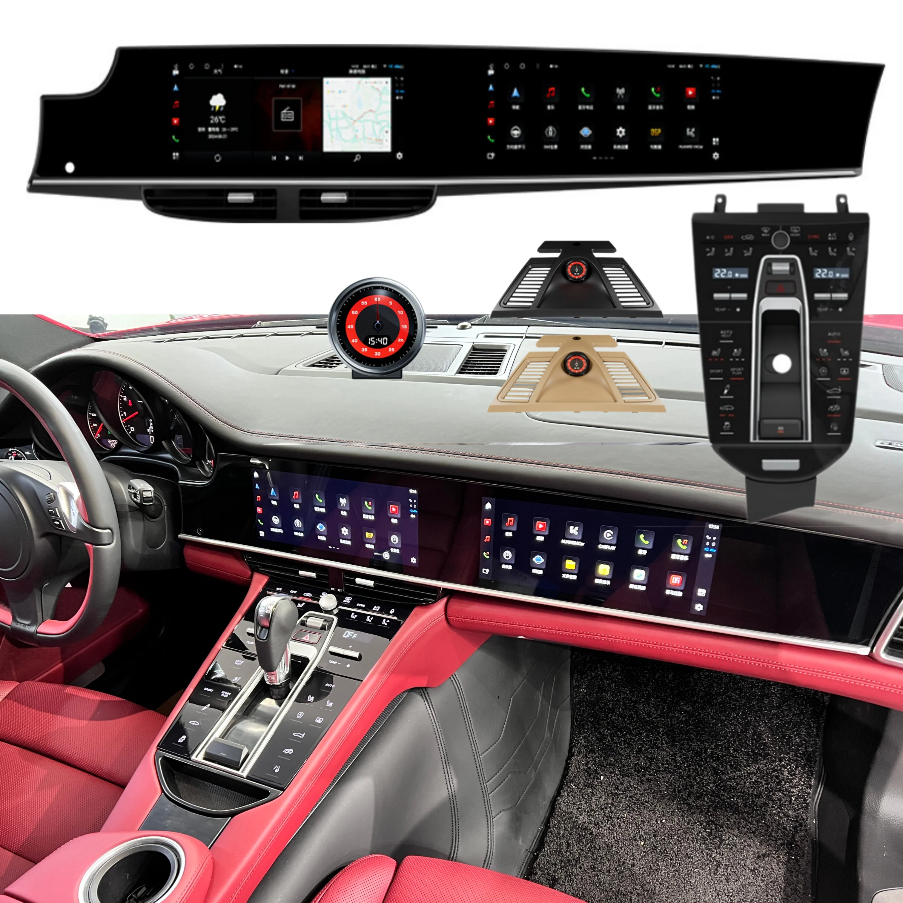RHD LHD Upgraded Interactive Dual Screen 12.3