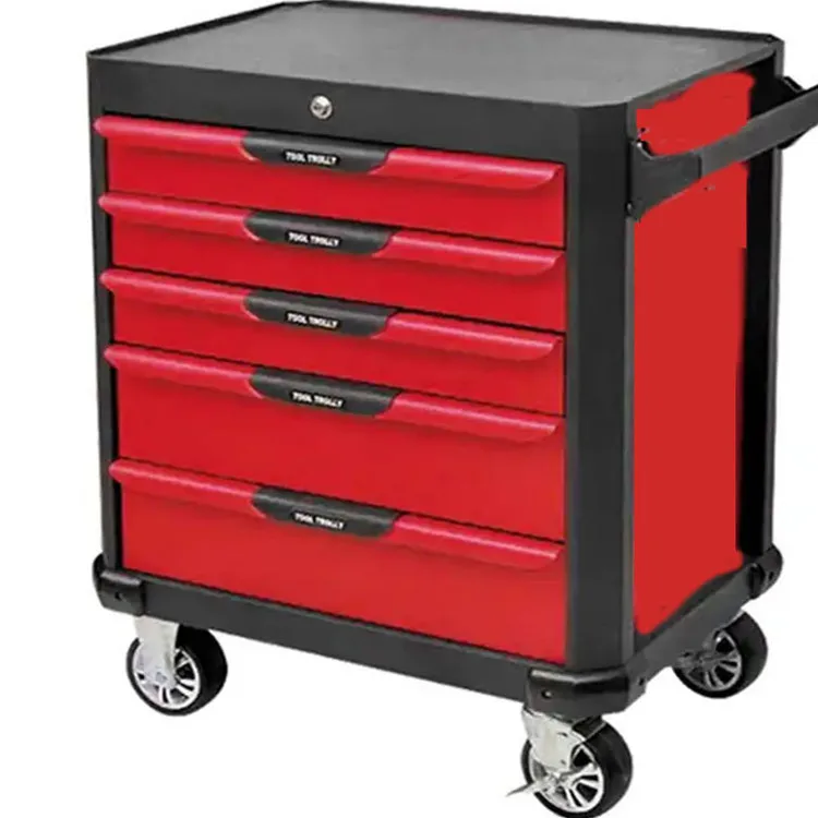 Rollbarer Werkzeugschrank mit 5 Schubladen