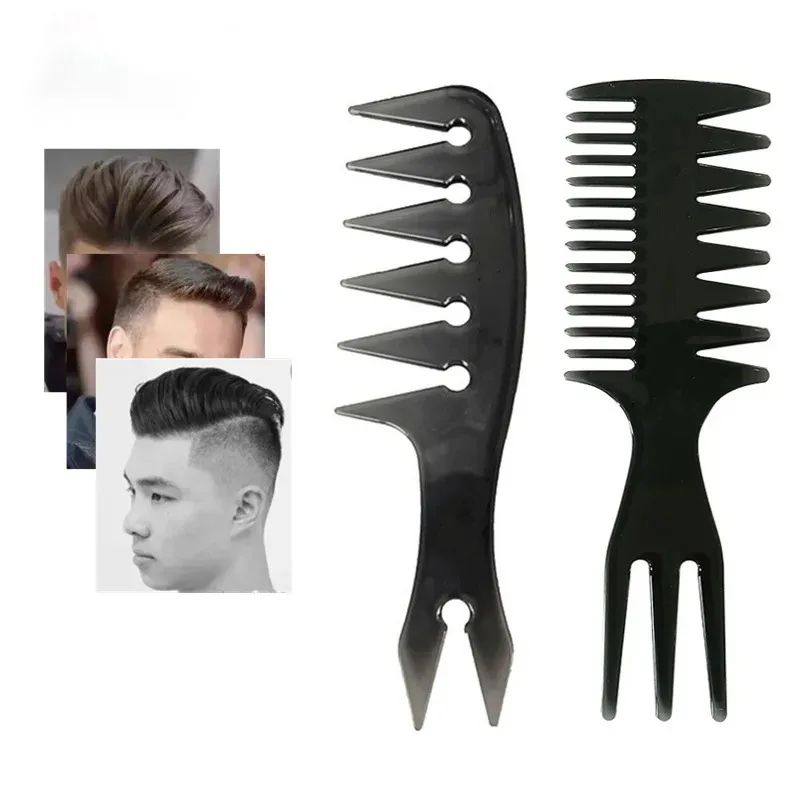 1/3pcs Wide Tooth Hair Comb – Professional Barber Styling Tool for Men, Hairstyle & Grooming Essential