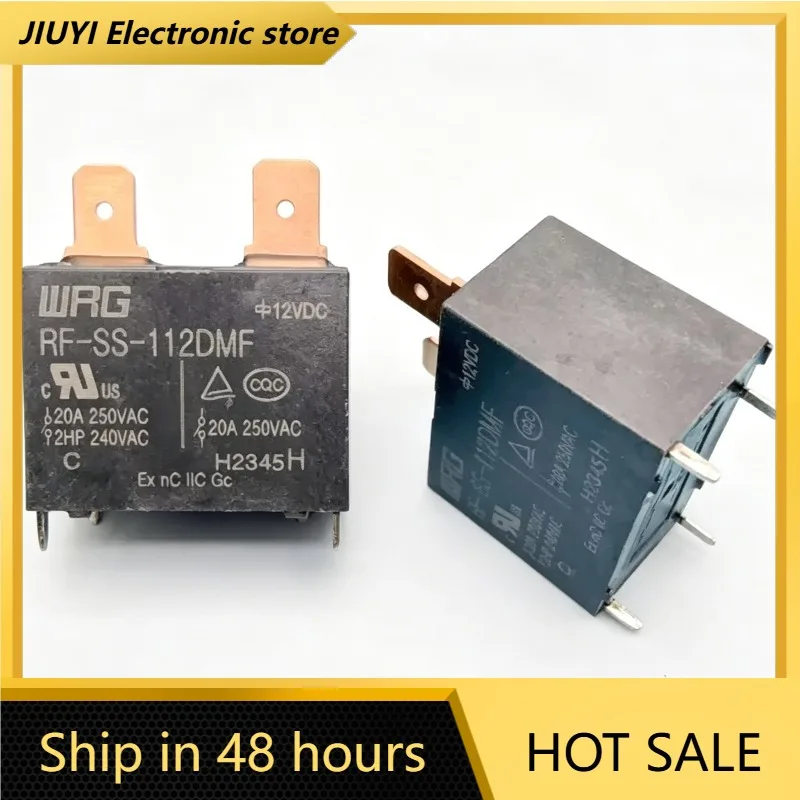 RF-SS-112DMF DC12V 20A 4Pin SPST‑NO Power Relay Household Industrial Control Replacement Relay