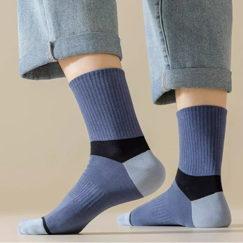 6 Paar atmungsaktive Baumwollsocken für Herren, Sportsocken, Herbst-Winter-Socken, schweißabsorbierend, geruchshemmend, Business-Socken, hohe Qualität – Detail 13