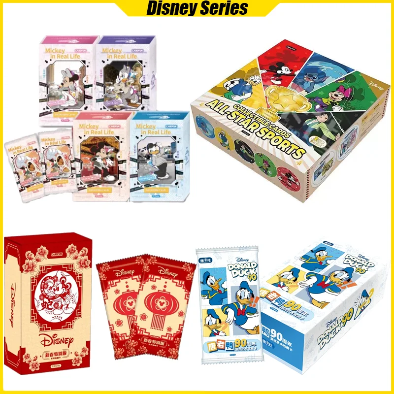 Card.fun Disney Cards 2025 New Year Mickey Anime Collection Card Mistery Box Board Games Toys Birthday Gifts for Boys and Girls