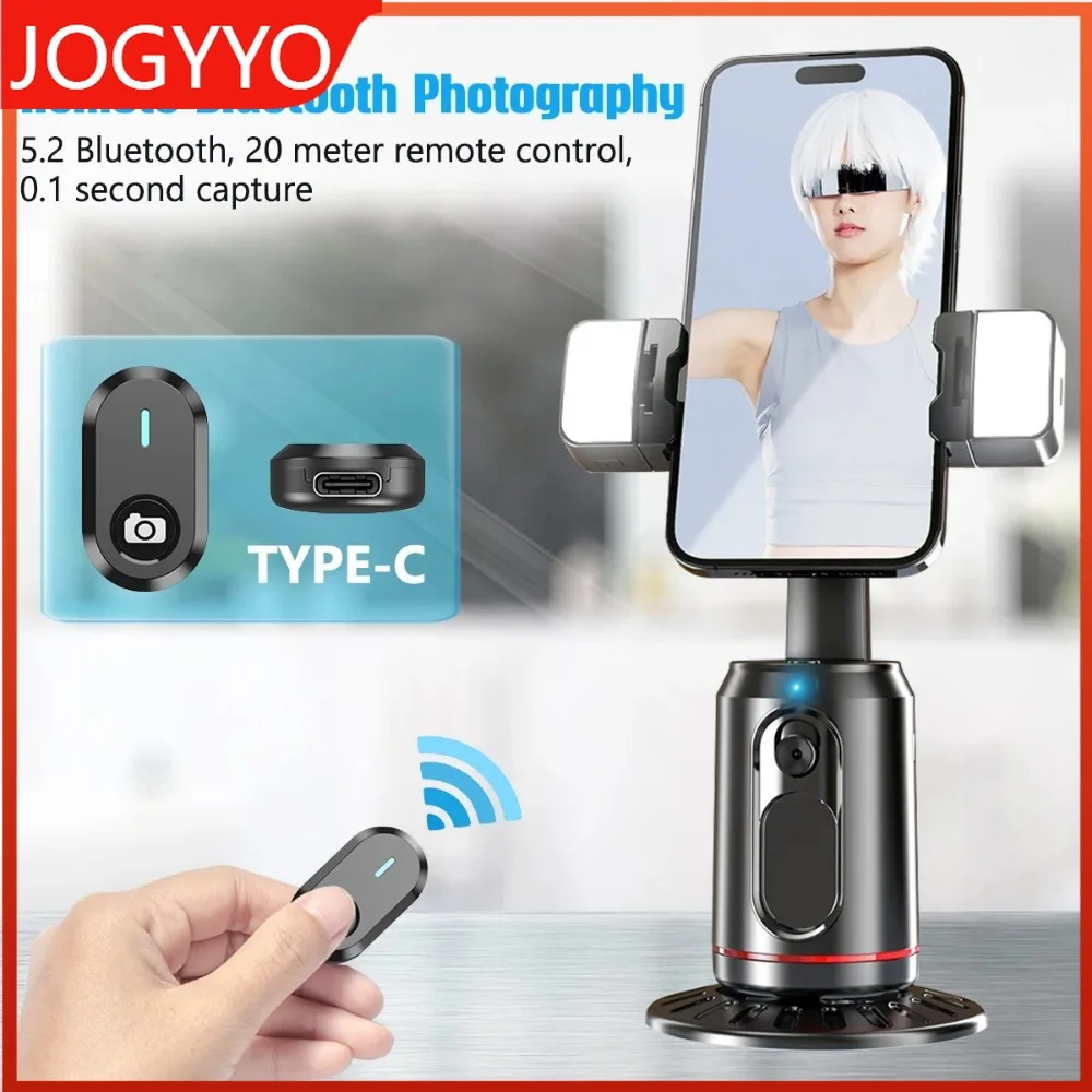 

Smart 360° Rotation Follow-up Gimbal Stabilizer Monopod Desktop Face Tracking Gimbal with Remote For Video Vlog Live Photography