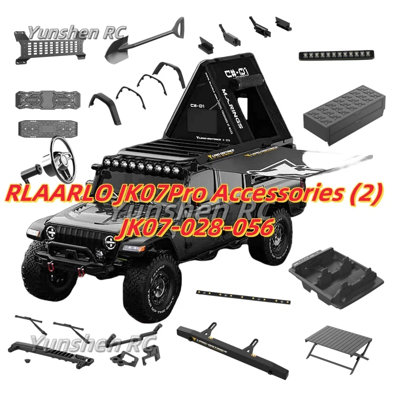 Jk07pro Originalzubehör (2) mit Seriennummern Jk07-028-Jk07-056, Cockpittische, Stühle, Zelte, Bremslichter, Scheibenwischer