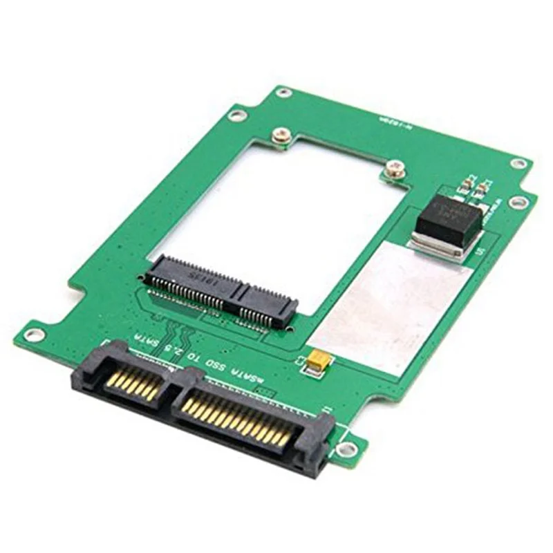 

50mm mini PCI-E mSATA SSD to 2.5" SATA 22pin Hard Disk Converter Adapter PCBA