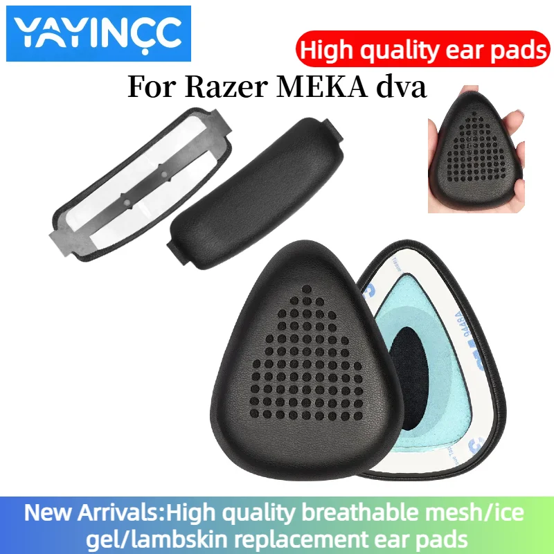 

YAYINCC Replacement Ear Pads Cushions for Razer MEKA dva Headphone Soft Memory Foam Pads/Earpads