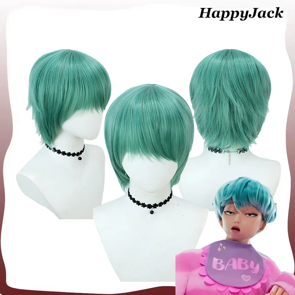 

2025 KPop Saja Cos для мальчиков, косплей, детский парик, демон, мультяшный ТВ-охотники, головные уборы, костюм для Хэллоуина, аксессуары, реквизит для волос