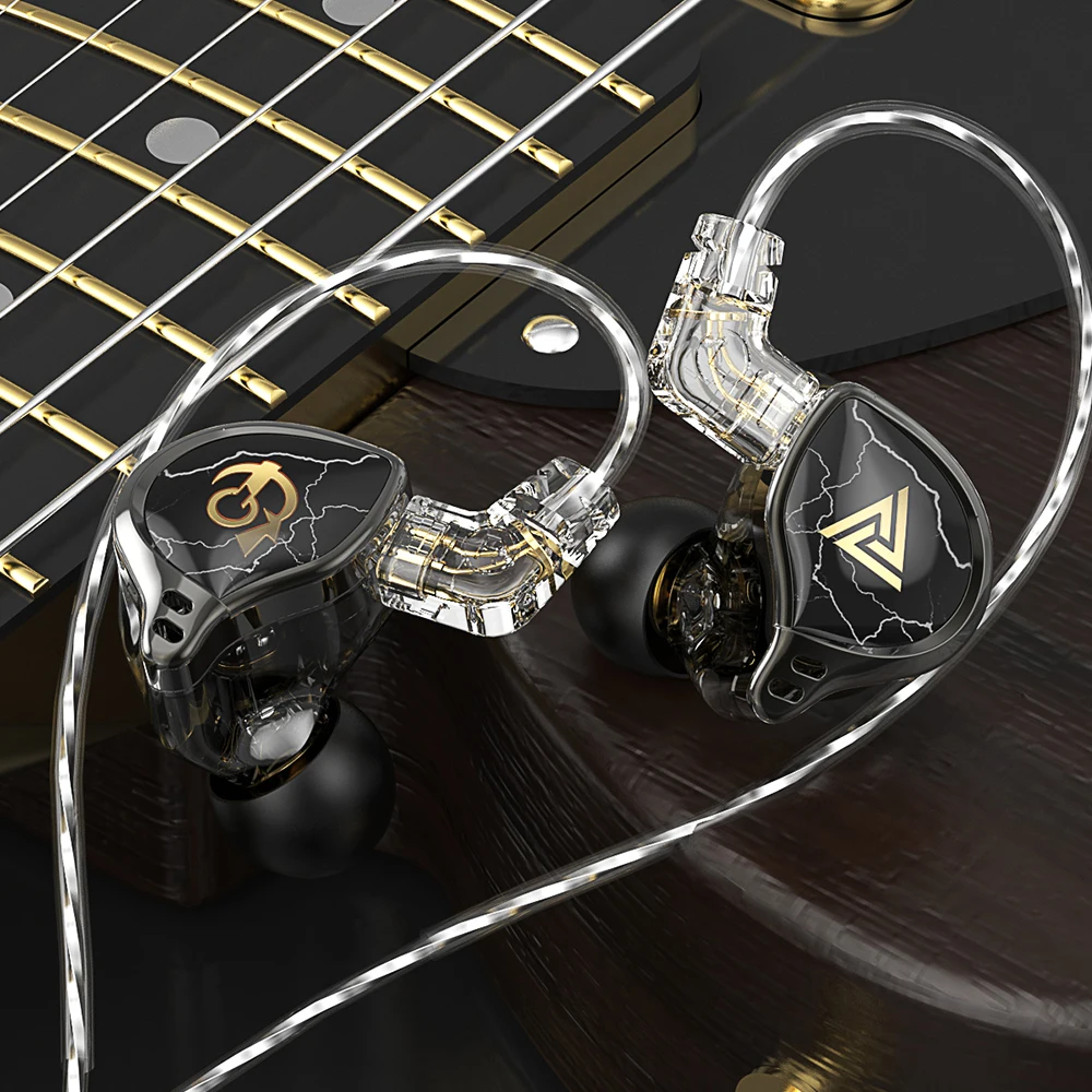 الأصلي QKZ X HBB السلكية سماعات ، اسم مشترك سماعات ، HiFi IEMs شاشات سماعة ، مرحبا الدقة الصوت Fancier الموسيقى الألعاب سماعات ، 10 مللي متر