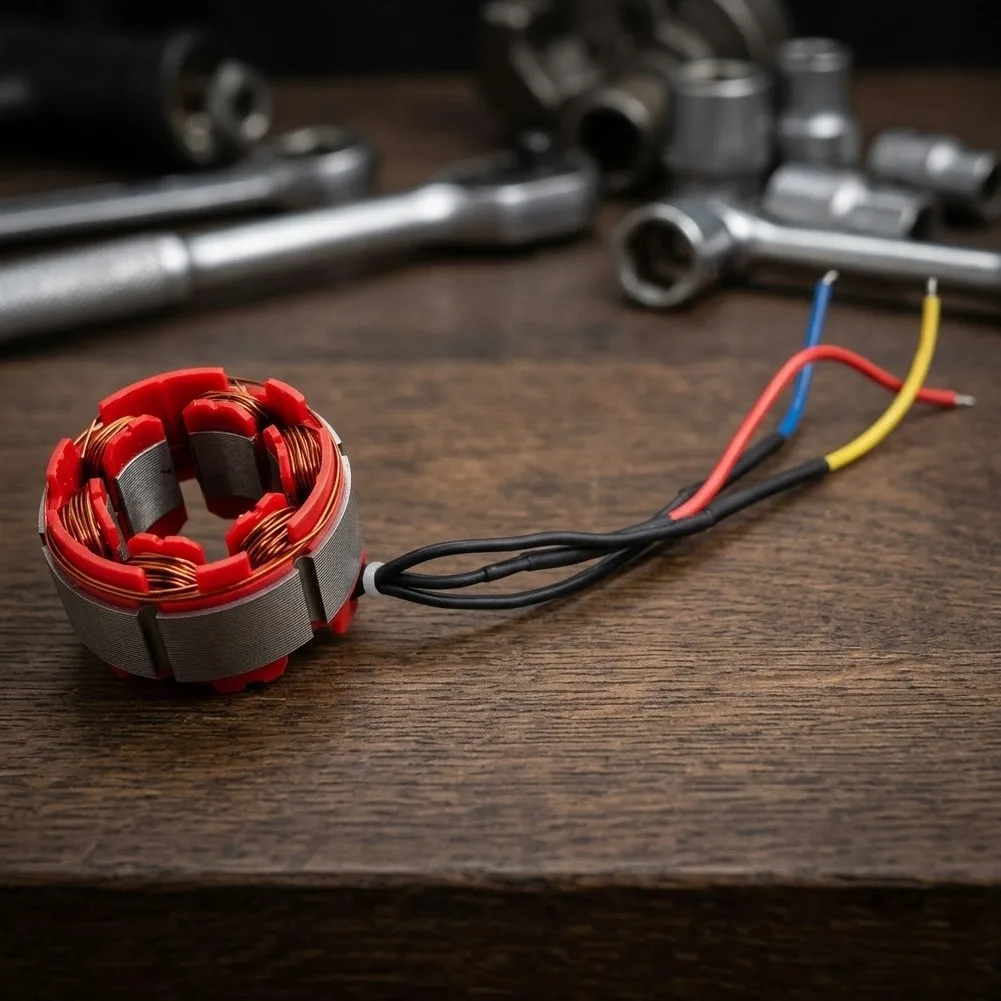 Stator Rotor Motor Assembly For Dayi 2106 Brushless Electric Wrench Replacement Parts Metal Accessories General Repair Tool