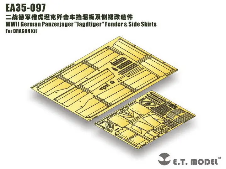 

ET Model 1/35 EA35-097 WWII German Panzerjager"Jagdtiger"Fender&Side Skirts part