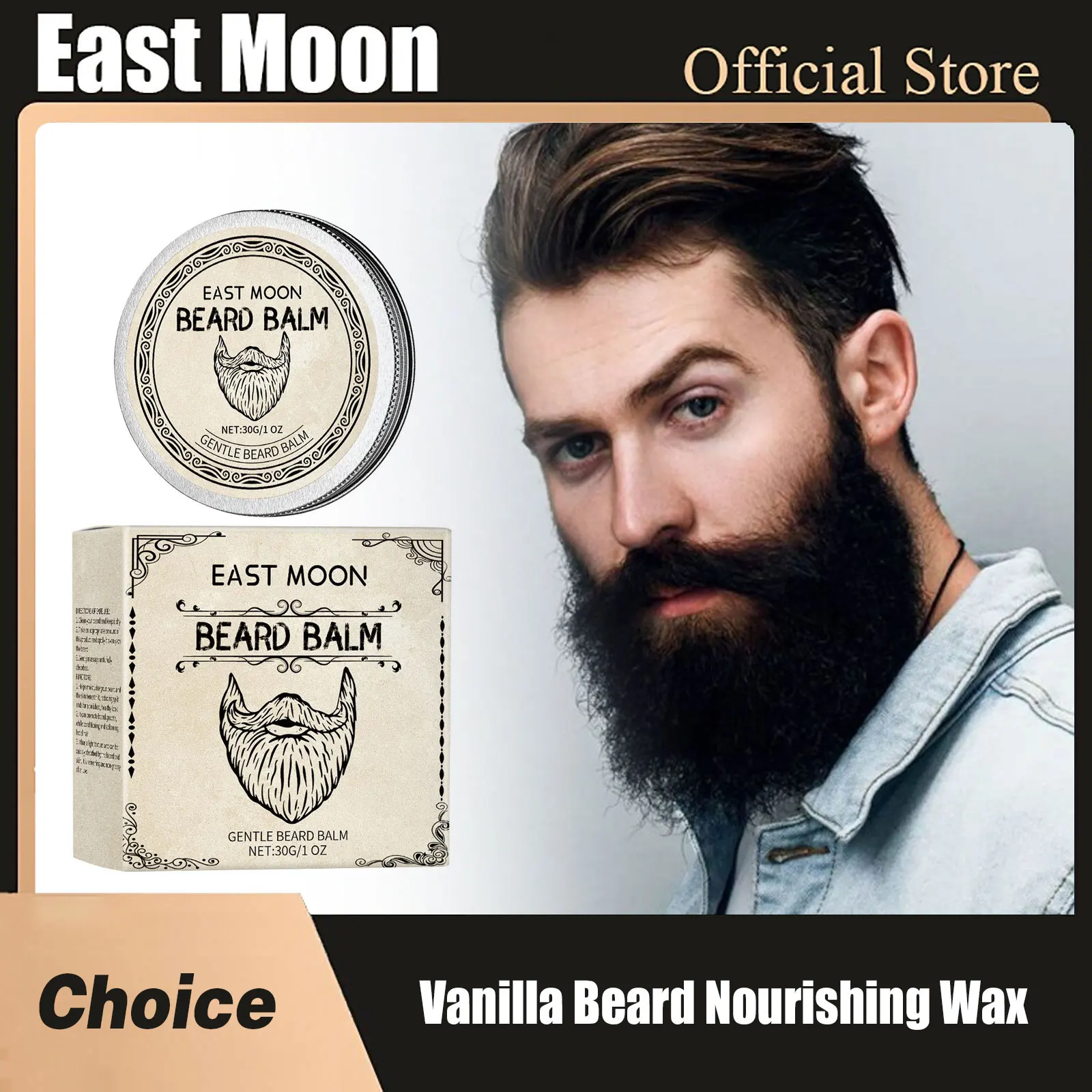 

Vanilla Beard Nourishing Wax Improve Styling Deep Moisturizing Smoothing Strengthen Thicker Non Sensitive Man Beard Growth Cream