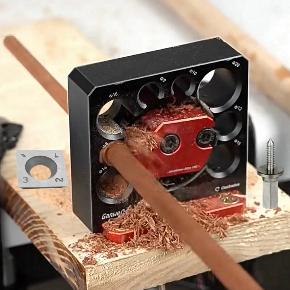 

Adjustable Electric Drill Wheel Round Set Or Blade Round Nail Auxiliary Tools, With 8-20mm Holes Carbide Inserts Dowel Maker