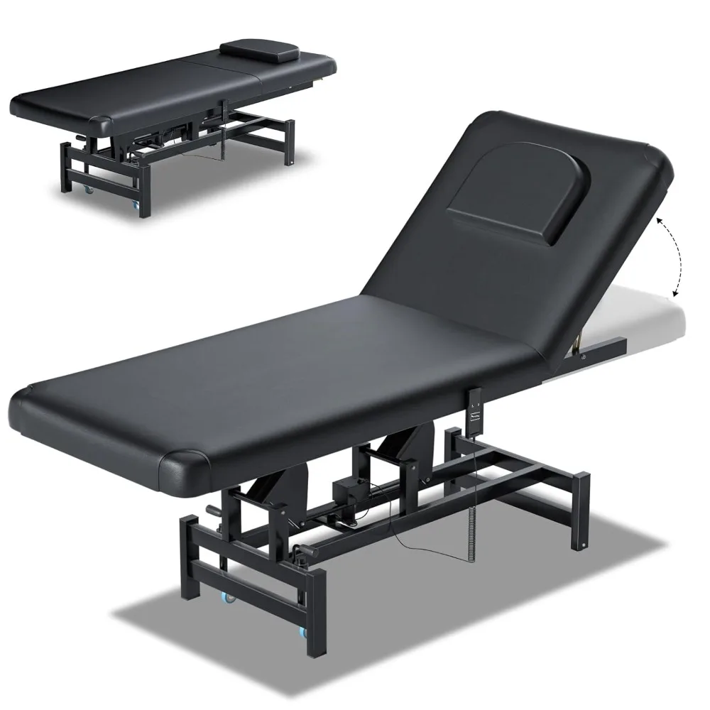 

Fully Electric Massage Table with Lift, 1500lbs Capacity - Professional Adjustable Facial Bed for Estheticians, Spa & Waxing.