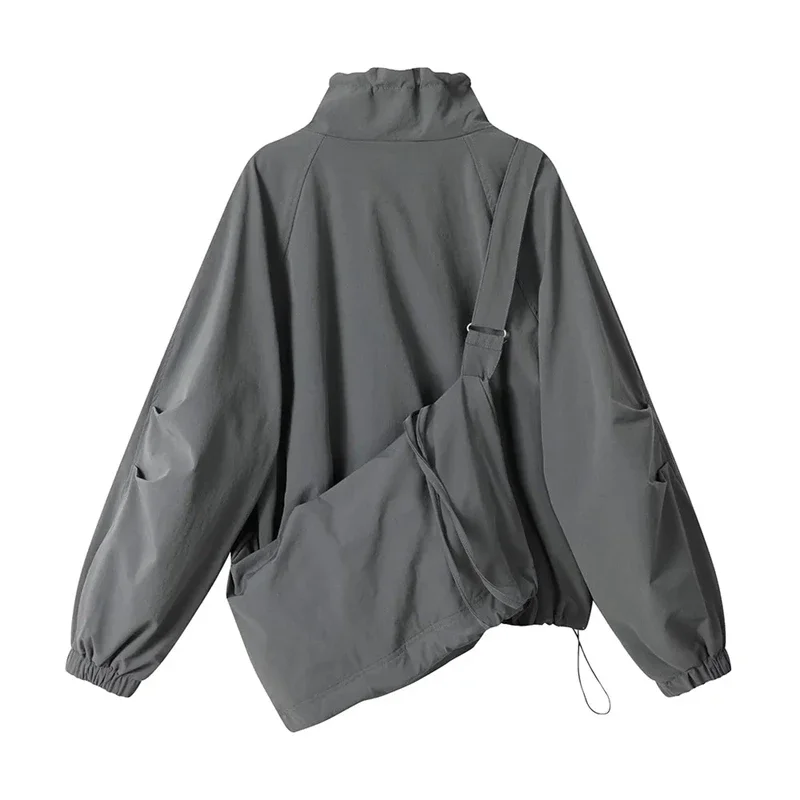 المرأة ريترو ستايل سترة معطف قصير سترة متعددة الاستخدامات الترفيه ملابس خارجية ربيع الخريف 2025 جاكيتات لملابس حريمي