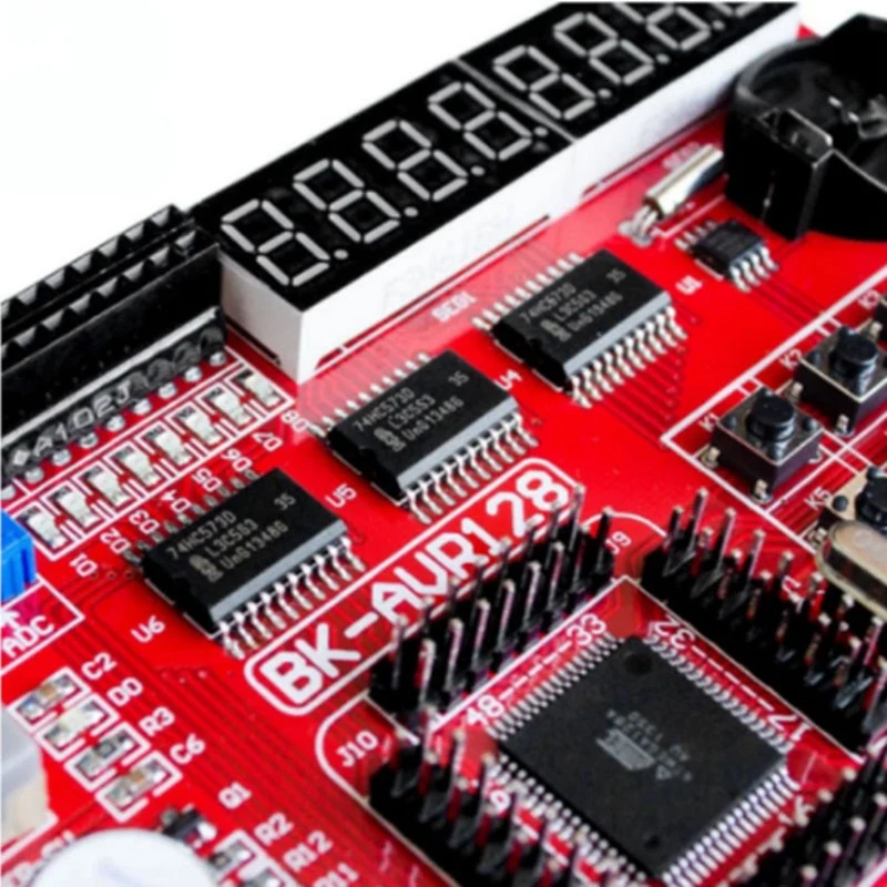 Плата разработки микроконтроллера AVR ATMEGA128, макетная плата, обучающая плата, экспериментальная плата