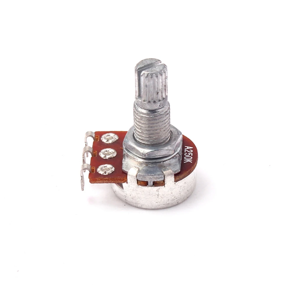 

Potentiometer Guitar Knobs Bronze Shaft Electrical Volume Control A250K Audio Potentiometers