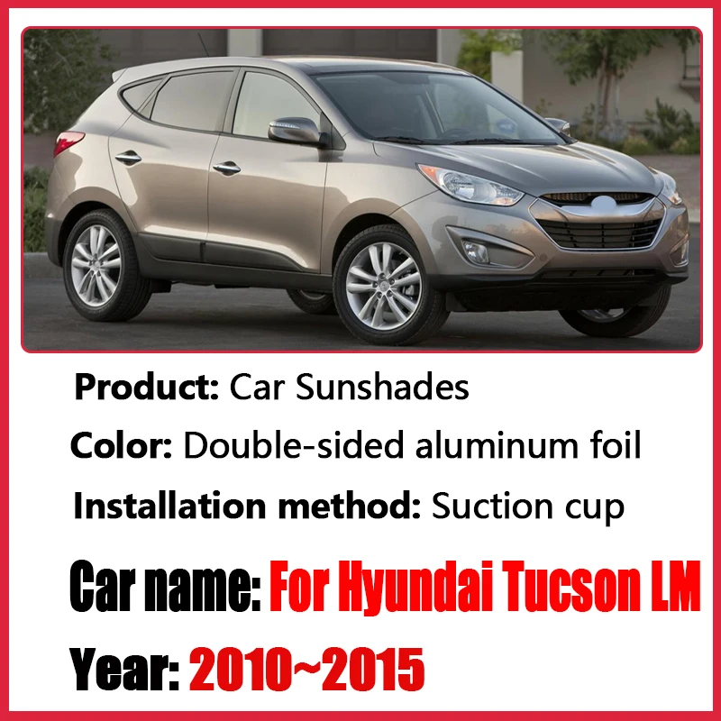 Surround Visor For Hyundai Tucson ix ix35 LM 2010~2015 Car Full Coverage Sunshades Window Sun Privacy Blocks Anti-UV Accessories