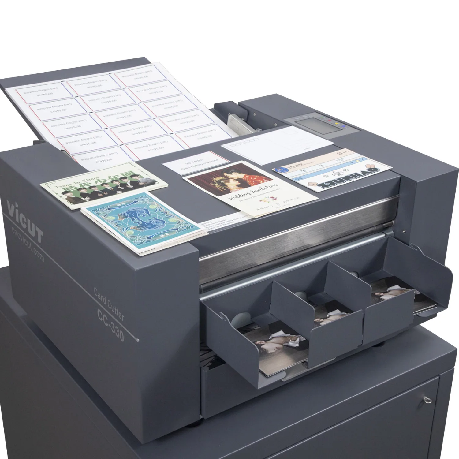 Automatic Card Dealer Machine Passport Photo Cutter Machine Business Card Die Cutter Automatic Card Cutting Machine
