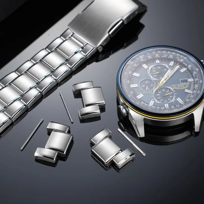 ل المواطن الأزرق الملاك الجيل حزام (استيك) ساعة قسم الساعة AT8020 الفولاذ المقاوم للصدأ حزام تمديد الرجال مشبك ساعة الملحقات