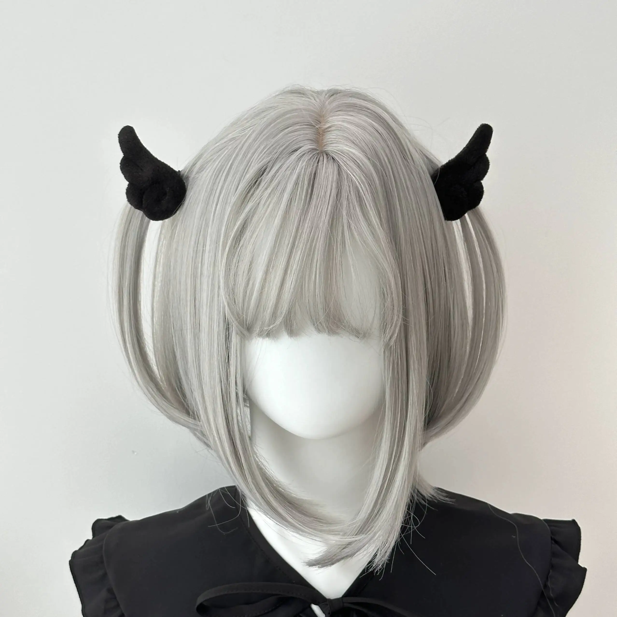Jirai Kei 2D Wing Hair Clip Cute Yabi Hair Accessory Subculture Plush Angel Wing Hair Ornament Girl Bangs Clip Landmine Style - view 2