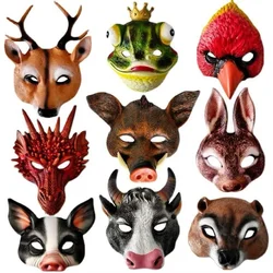 Animal Masks Half Face Rabbit Dog Dragon Mask Carnival Party Favors Dress Up Birthday Festival Cosplay Props Masquerade Mask
