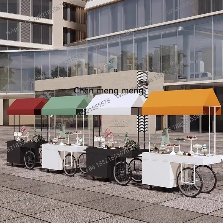 E153 Outdoor mobile snack cart stall square event promotion float mobile shopping mall supermarket promotion desk