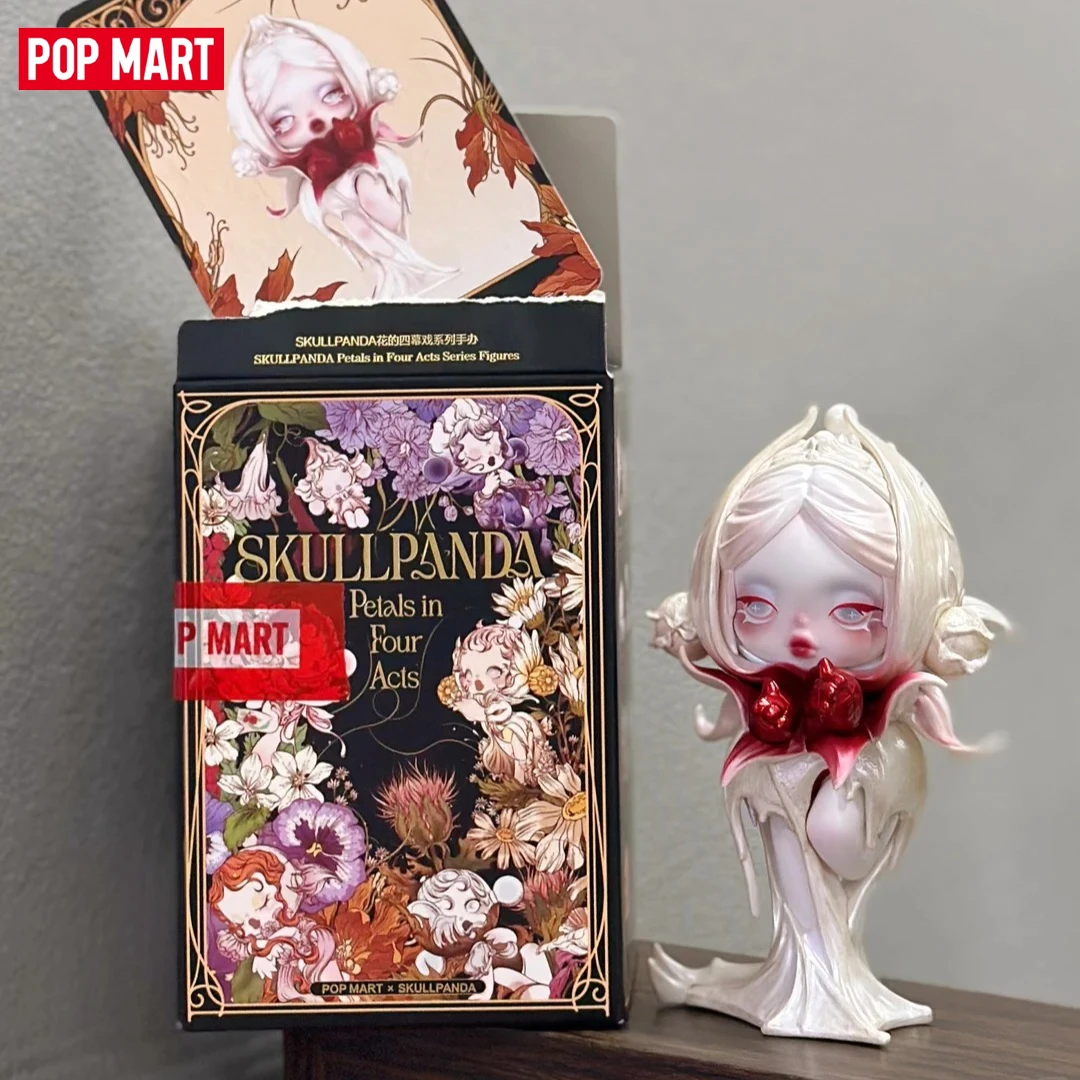 

Genuine POP MART SKULLPANDA Petals in Four Acts Series Anime Figure Blind Box Ornament Collection Cute Toys Gift