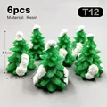 6 piezas de árbol de Navidad-T12