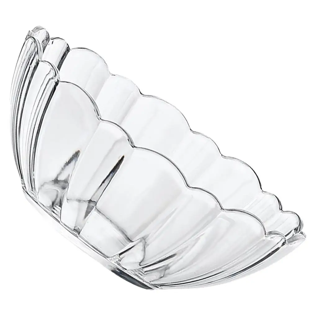 Acrylic Fruit Salad Bowl 22cm Smooth Unique Design Household Party Buffet Lotus Shaped Ramen Oatmeal Kitchen Barware
