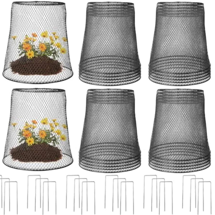 

Pack Large Chicken Wire Cloche, 14 x 14 Plant Protector Cover Plant Protector from Animals Metal Garden Protections for Plants,