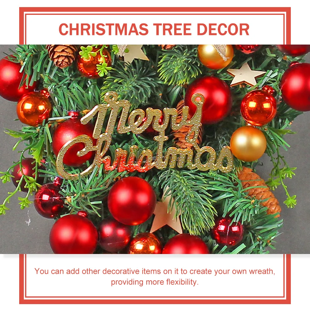 

Christmas Door Wreath Large Bow Green Leaves Holiday Indoor Outdoor Hanging Ornament For Wall Window Tree Xmas Wreath Front Door