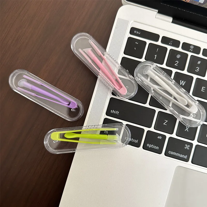 

1Set New Contact Lens Inserter Remover Multicolor Contact Lenses Tweezers And Suction Stick For Special Clamps Tool