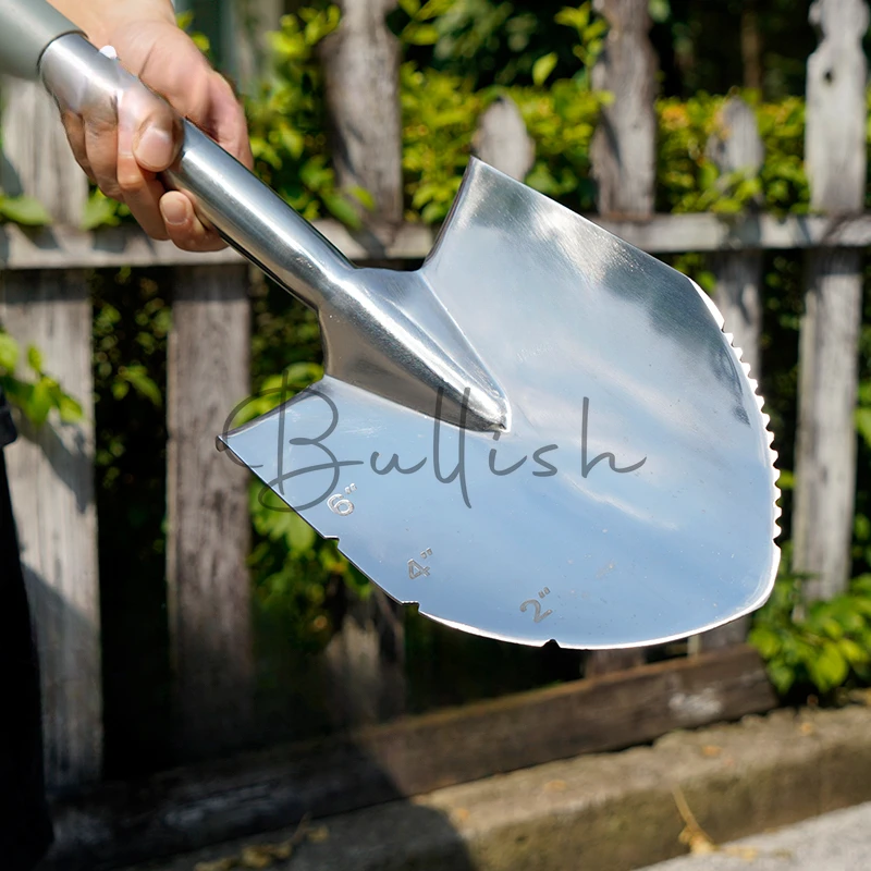 Garden steel shovel earth digging thickened planting flower shovel outdoor household tools stainless steel garden shovel