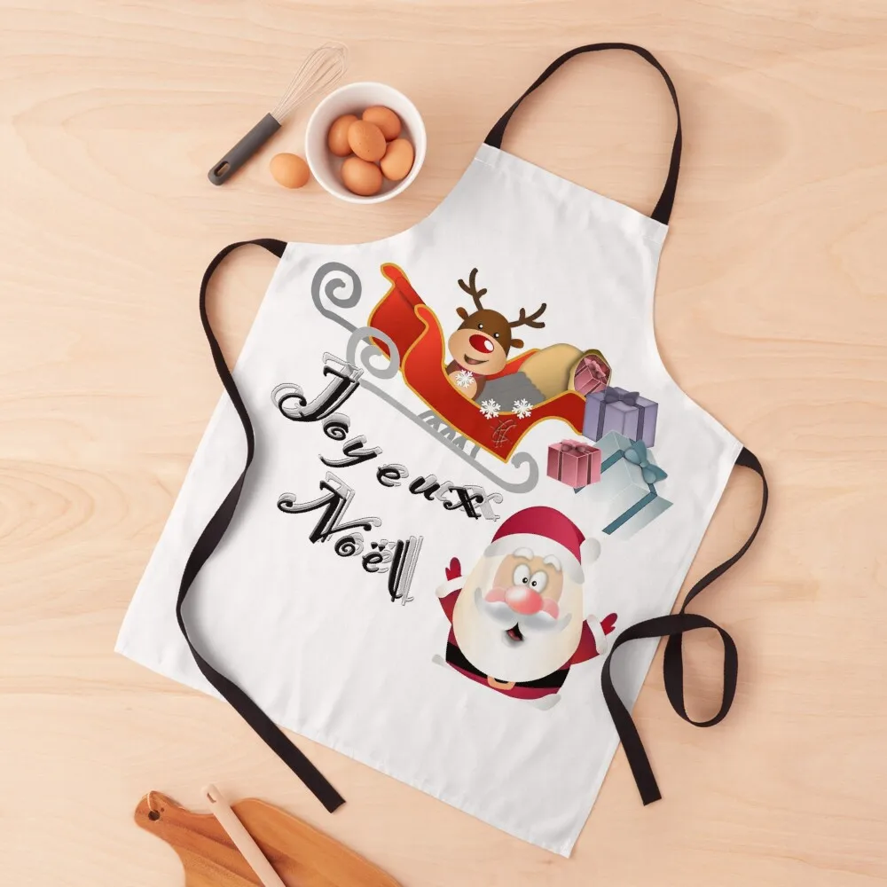 

Christmas naughty reindeer Apron Women's Home Clothes Men'ss waiter Apron