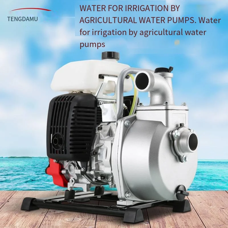 New Gasoline High Power Pump Four-Stroke Agricultural Portable Portable Small Pump Irrigation Self-Priming Pump  077