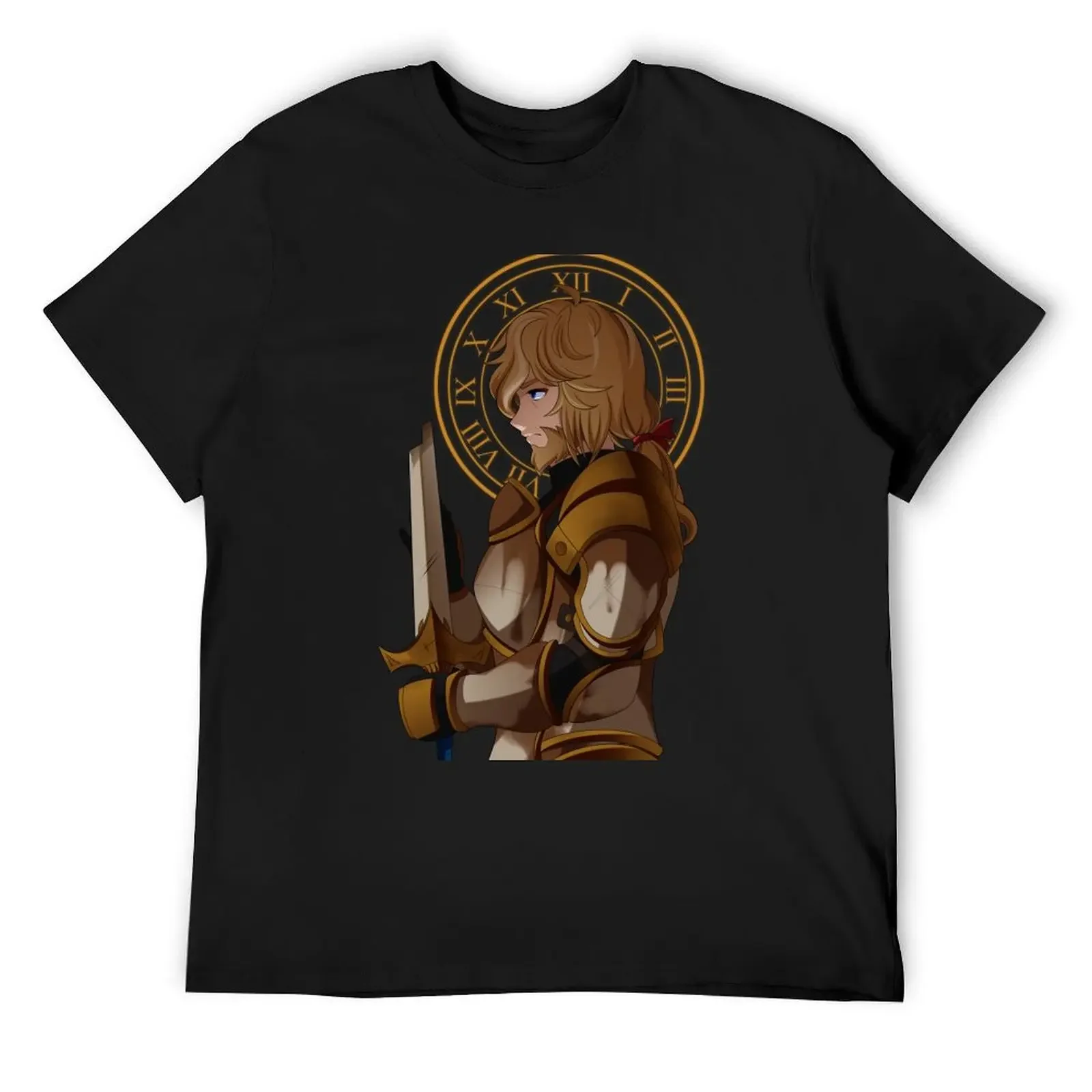 Jaune - The rusted knight T-Shirt summer tops Blouse anime clothes T-shirt men