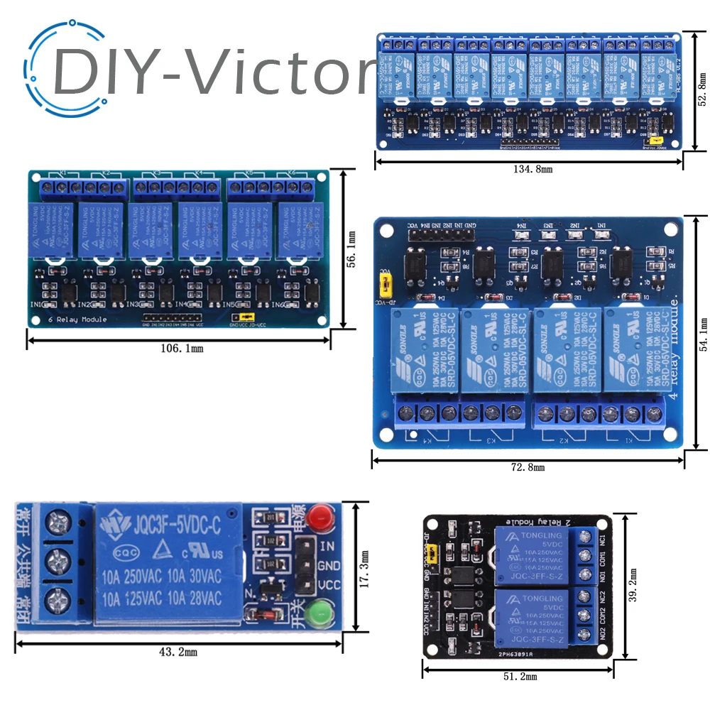 1 2 4 6 8-kanałowy moduł przekaźnika DC 5V 12V z transoptorem wyzwalacz niskiego poziomu 1-drożna karta rozszerzeń dla Arduino Raspberry Pi