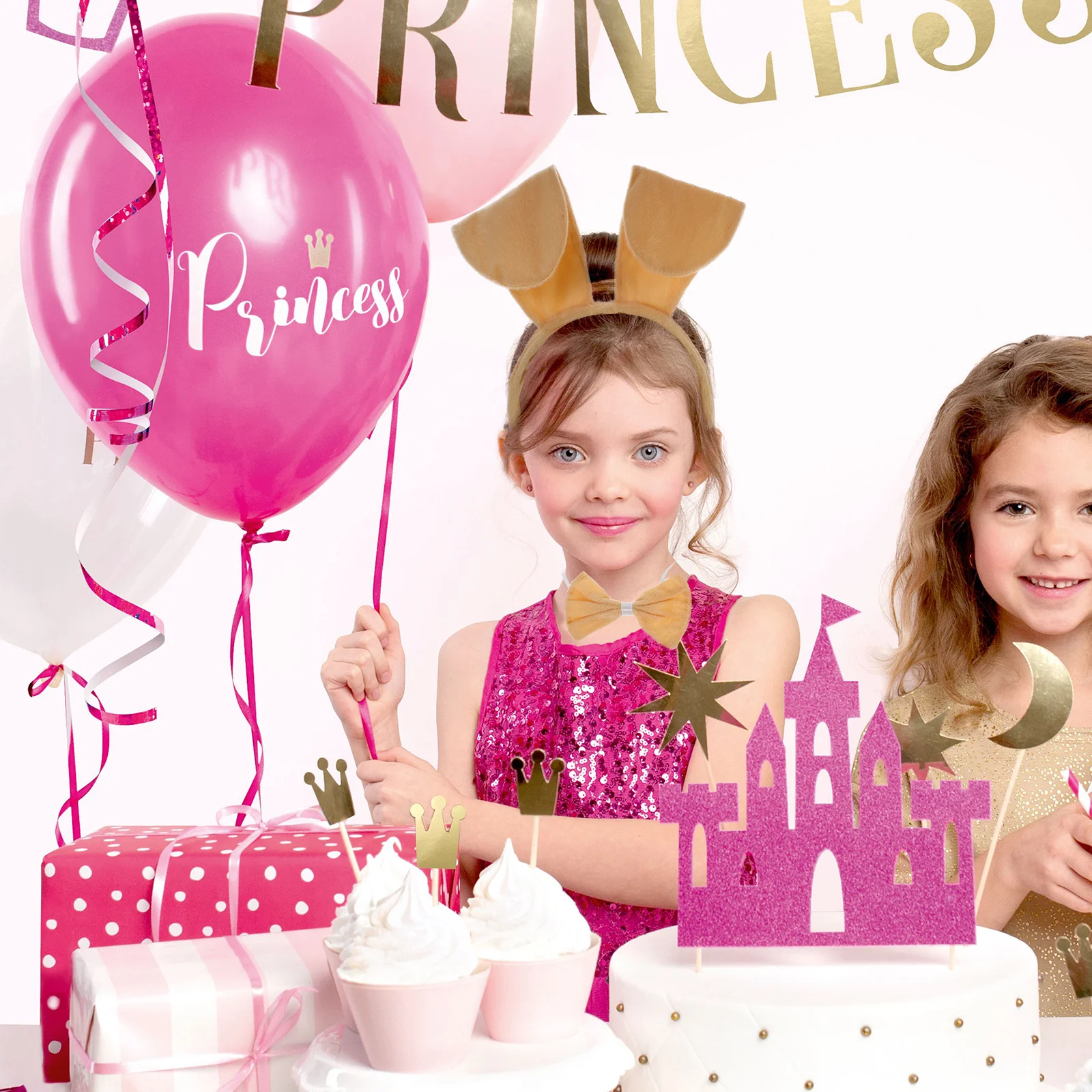 

1Set Kids Dog Costume Set Cute Animal Headband Bowtie Gloves Nose Dress Up Party Halloween Cosplay Puppy Accessories