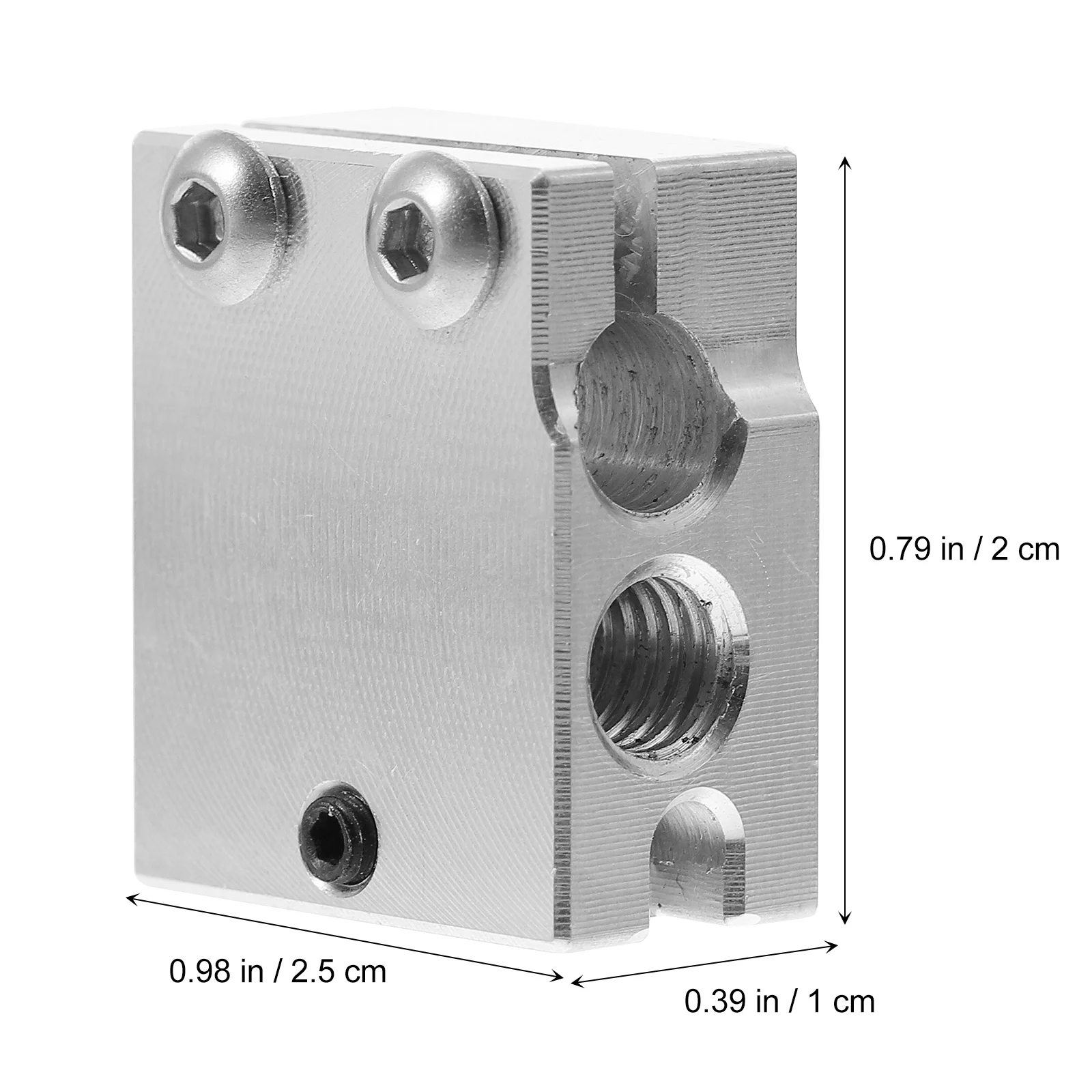 

1Pcs Aluminum Heater Block Kit High Temperature for 3D Printers Hot End Extruder Nozzle Replacement Parts Aluminum Heating Block