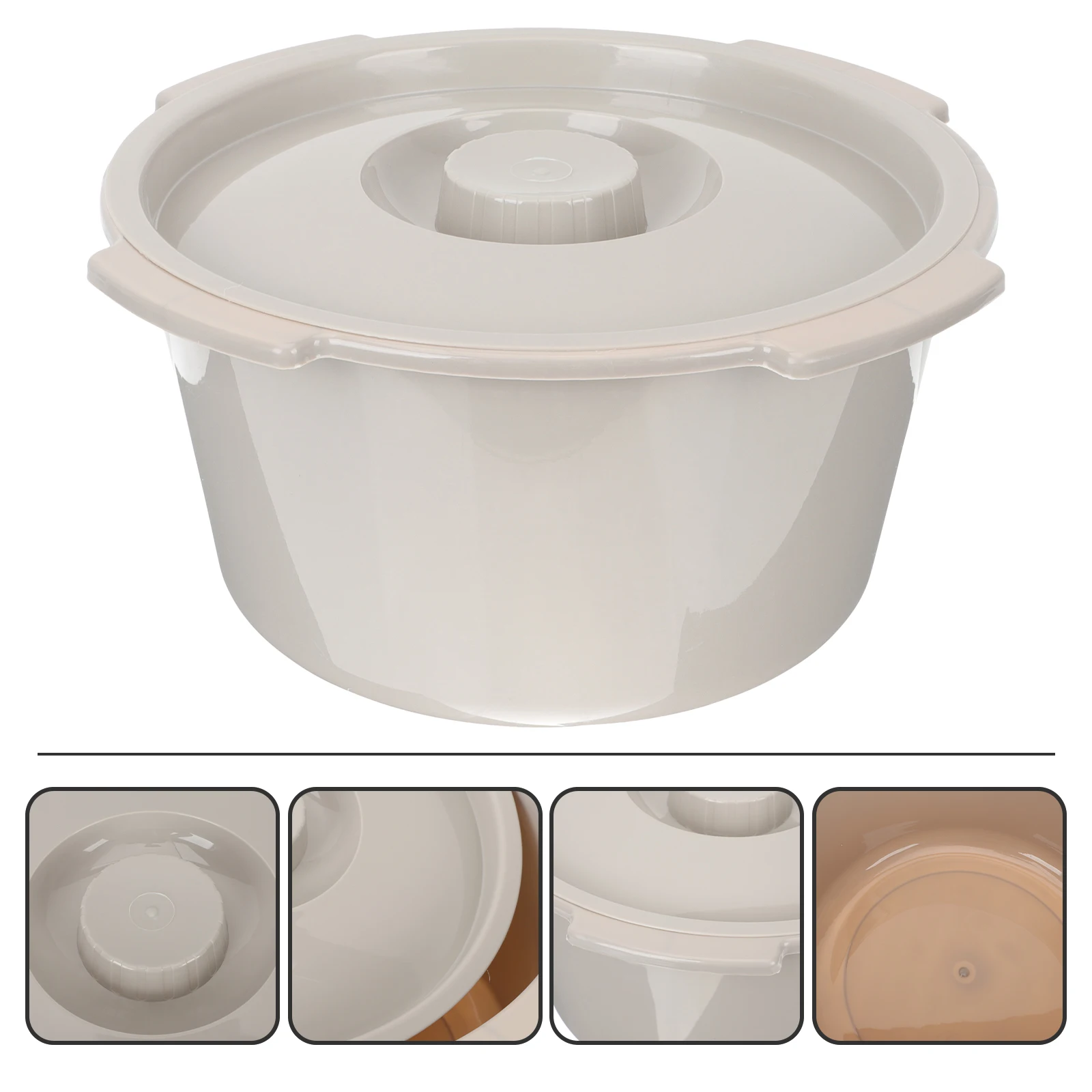 

Elderly Pregnancy Commode Chair Thickened Plastic Portable Potty Bucket Home Hospital Chamber Pot Bedpan Toilet Accessories Gray