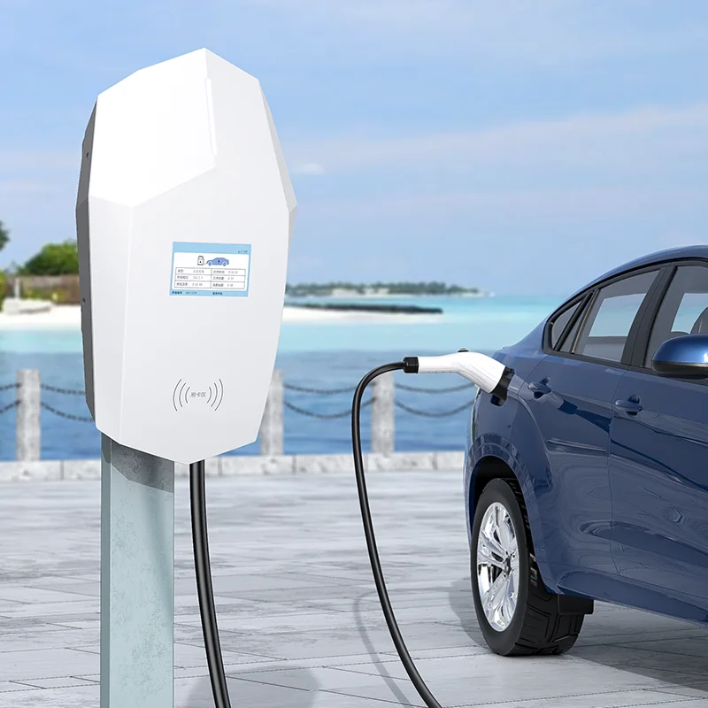 Ev Charger Manufacturers 7Kw 32A Electric Car Ac Wall-Mounted Ev Charging Stations with 5M Cable