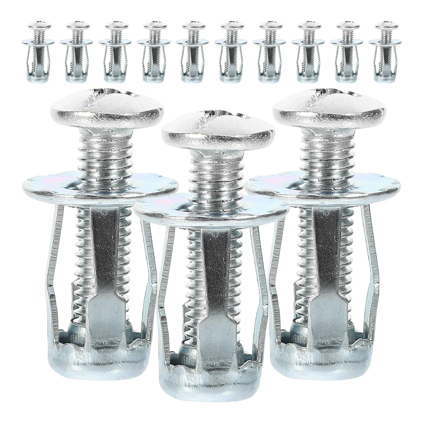

25 Sets Rivet Nut Inserts 1/4-20 Threaded Inserts Galvanized Steel Petal Nuts Small Screw Anchor Lantern Bolts Expansion Nut