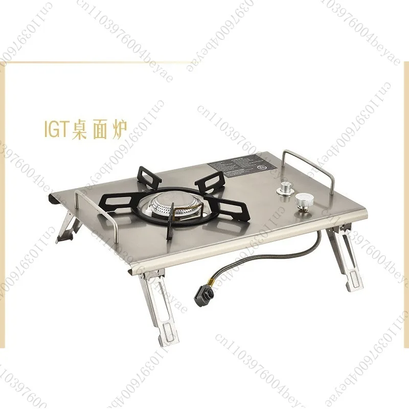 Gas stove cassette  with desktop single port  with dual-purpose outdoor camping folding ultra-light portable camping
