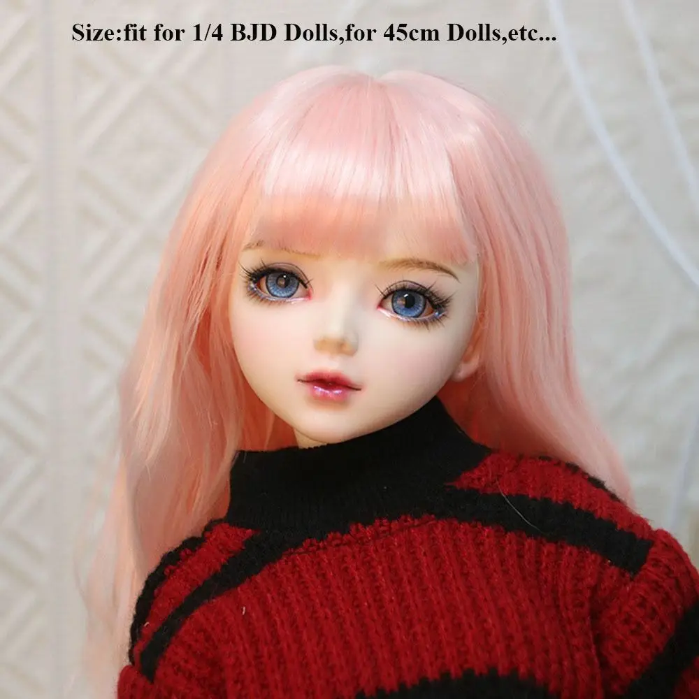 Handgemachter Strickpullover Mantel Mehrfarbige Mini Tops Kleidung DIY Zubehör Winterkleidung für 1/4 BJD 45cm Puppen