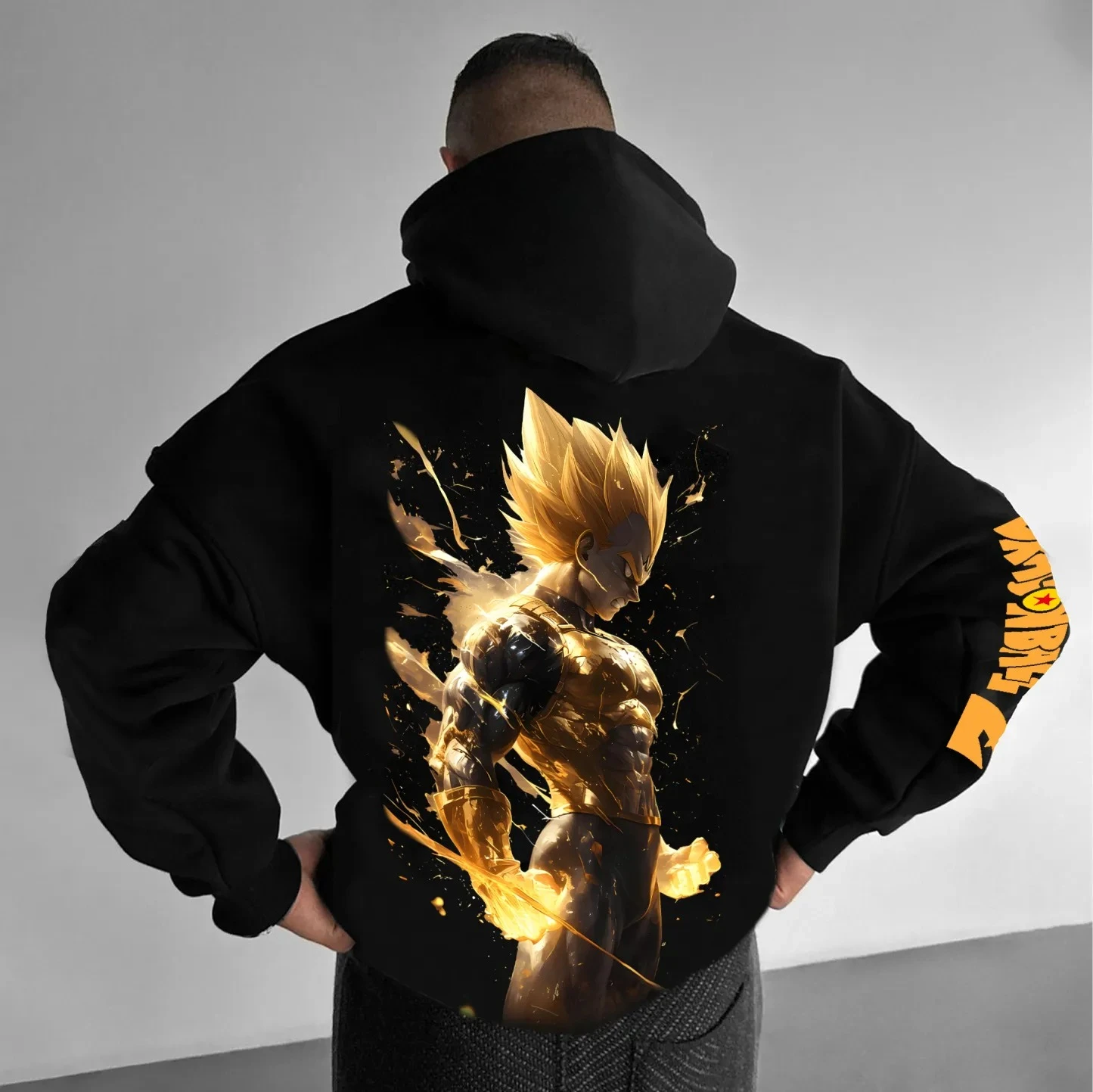 

Аниме Dragon Ball Vegeta Harajuku Толстовка Уличная одежда Мужской хлопковый осенне-зимний свитер с капюшоном Негабаритный женский свитер с длинными рукавами унисекс
