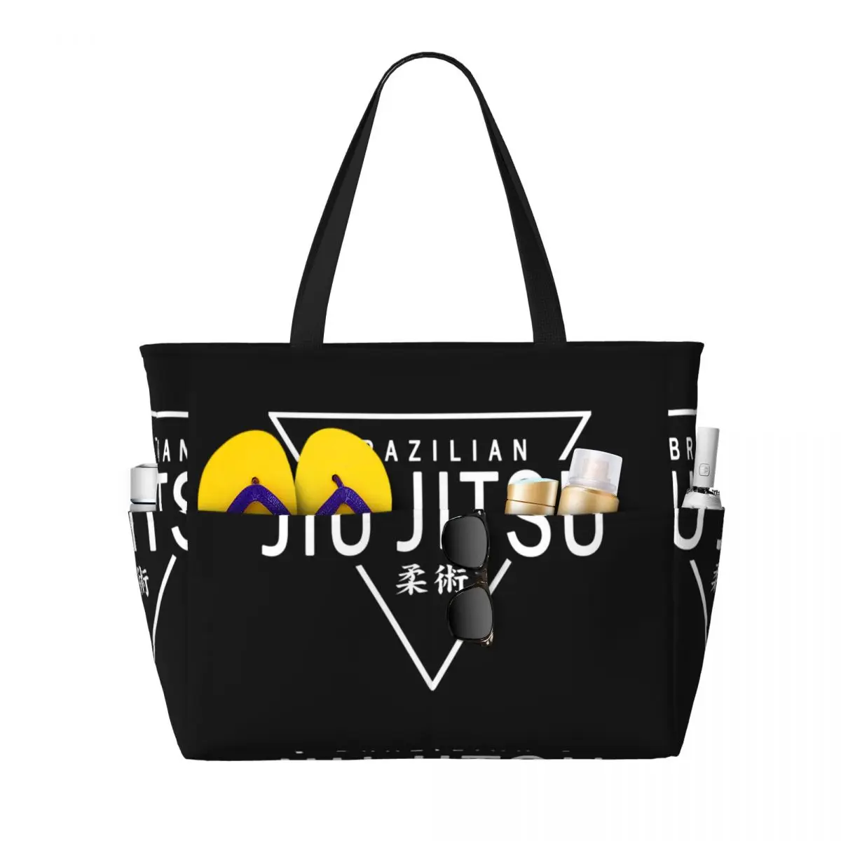 JIU JITSU - BRAZILIAN JIU JITSU Beach Tote Bag Sport Gym Yoga Duffle Large Tote Bag Women Travel Bag Fitness bag