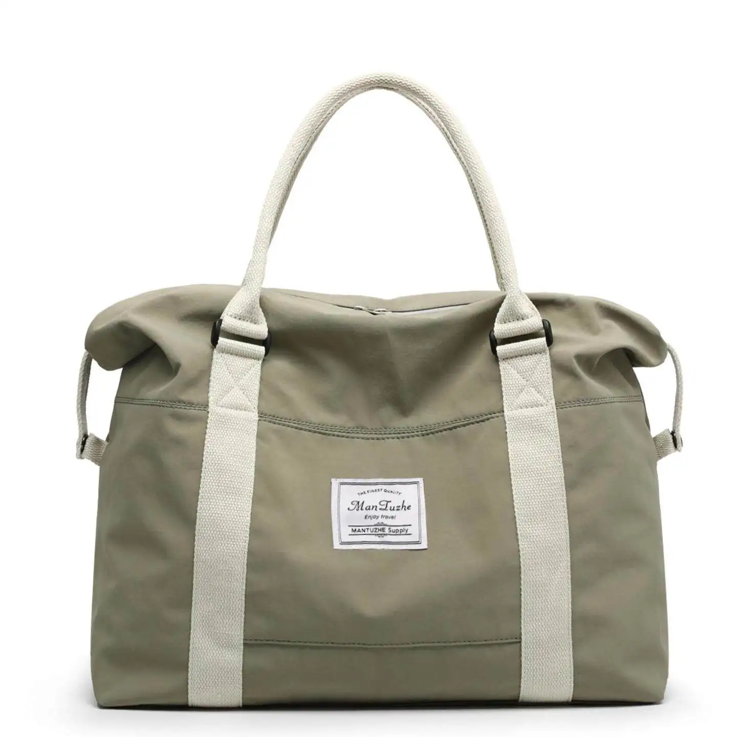 lightweight-travel-bag-women's-large-capacity-handheld-luggage-bag-outing-clothing-storage-bag-short-trip-nylon-material